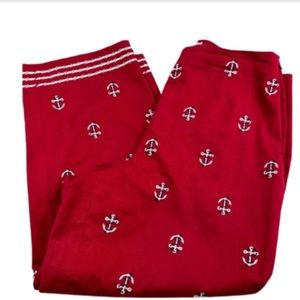 Talbots stretch| size 14 red anchor pants